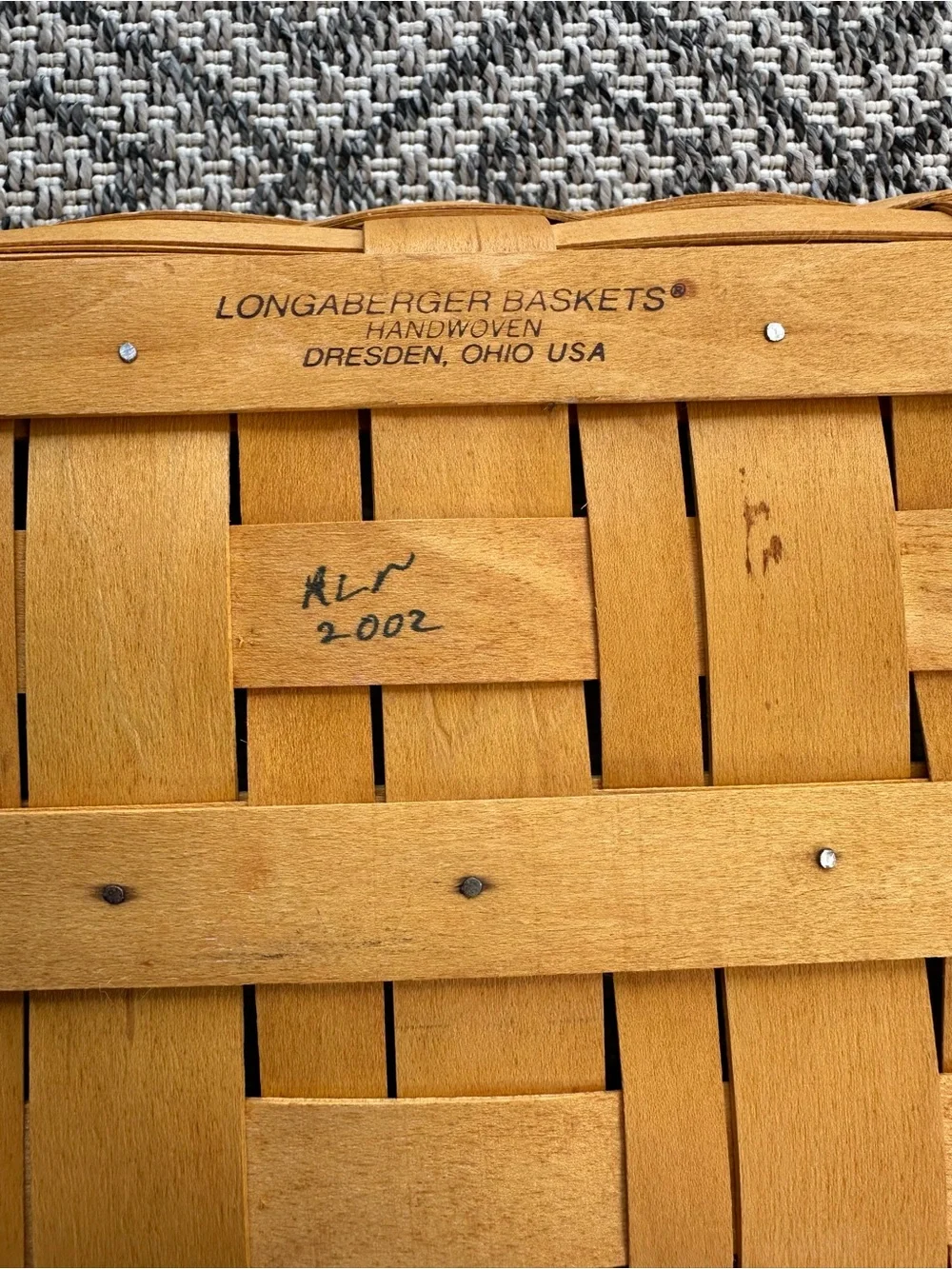Longaberger 9x13 Serving Solutions Basket (2002) w/Protector
